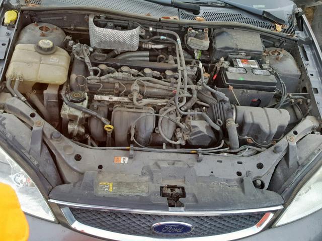 1FAFP34N46W182097 - 2006 FORD FOCUS ZX4 GRAY photo 7