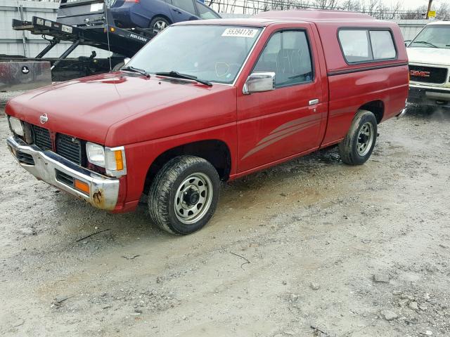 1N6SD11S6RC303733 - 1994 NISSAN TRUCK BASE RED photo 2