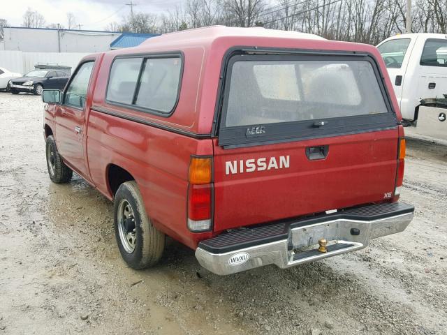 1N6SD11S6RC303733 - 1994 NISSAN TRUCK BASE RED photo 3