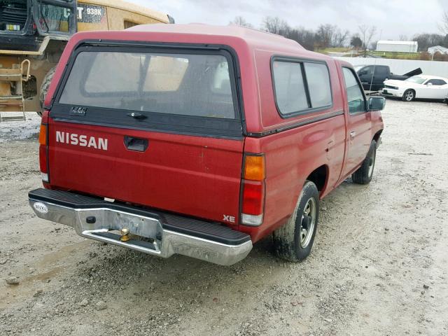 1N6SD11S6RC303733 - 1994 NISSAN TRUCK BASE RED photo 4