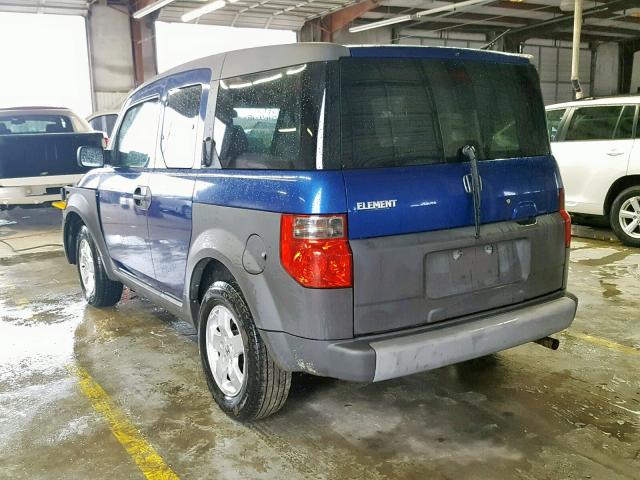 5J6YH18584L000764 - 2004 HONDA ELEMENT EX BLUE photo 3