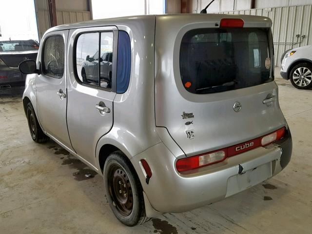 JN8AZ28R89T111923 - 2009 NISSAN CUBE BASE SILVER photo 3