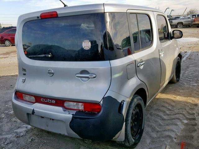 JN8AZ28R89T111923 - 2009 NISSAN CUBE BASE SILVER photo 4