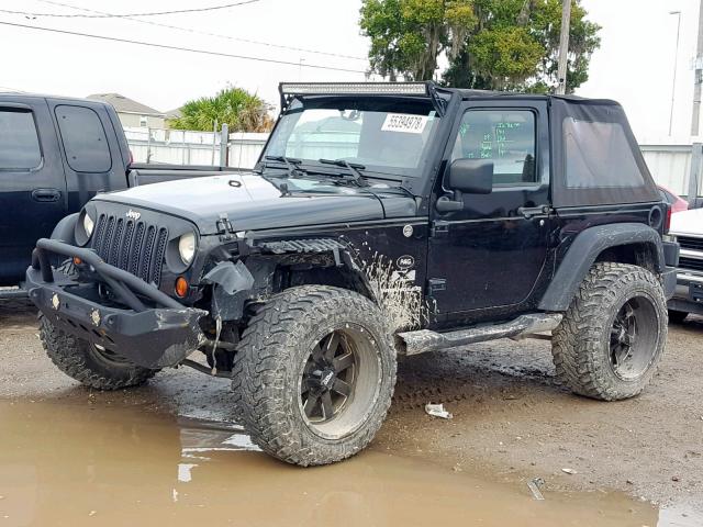 1J4FA24198L580245 - 2008 JEEP WRANGLER X BLACK photo 2