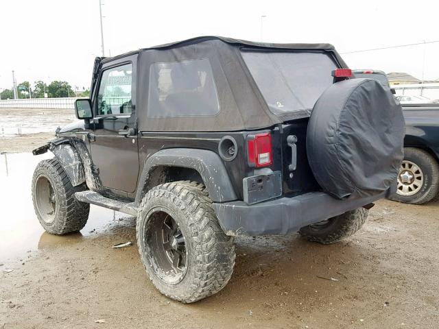 1J4FA24198L580245 - 2008 JEEP WRANGLER X BLACK photo 3