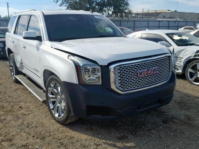 1GKS1CKJ7FR299444 - 2015 GMC YUKON DENA WHITE photo 1