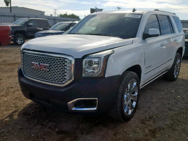 1GKS1CKJ7FR299444 - 2015 GMC YUKON DENA WHITE photo 2