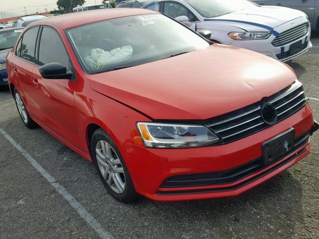 3VW2K7AJXFM240811 - 2015 VOLKSWAGEN JETTA BASE RED photo 1