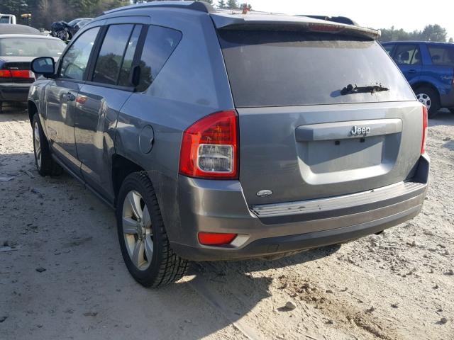 1J4NT1FA8BD248490 - 2011 JEEP COMPASS SP GRAY photo 3