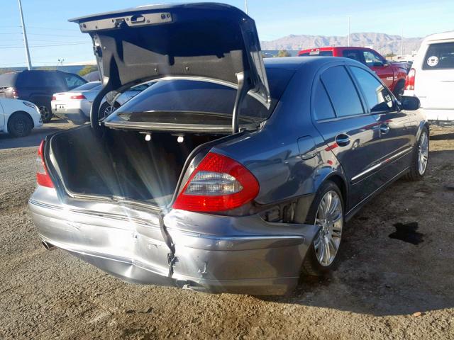 WDBUF56X57B029380 - 2007 MERCEDES-BENZ E 350 GRAY photo 4