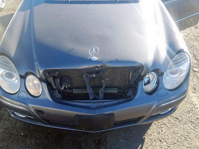 WDBUF56X57B029380 - 2007 MERCEDES-BENZ E 350 GRAY photo 7