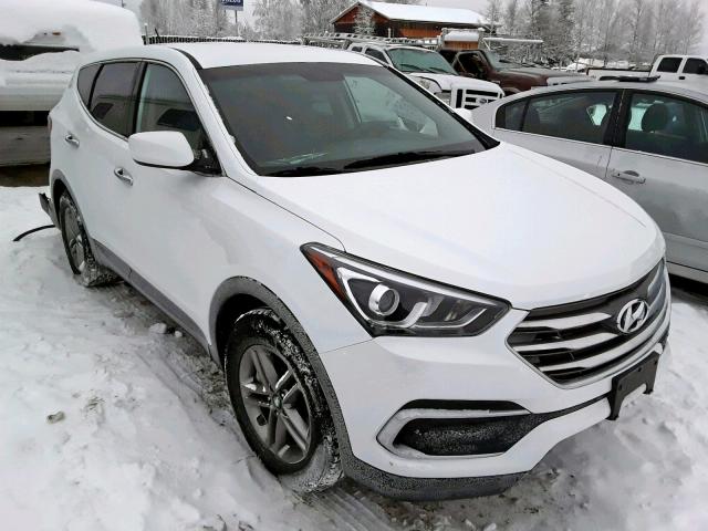 5NMZTDLB2JH095309 - 2018 HYUNDAI SANTA FE S WHITE photo 1