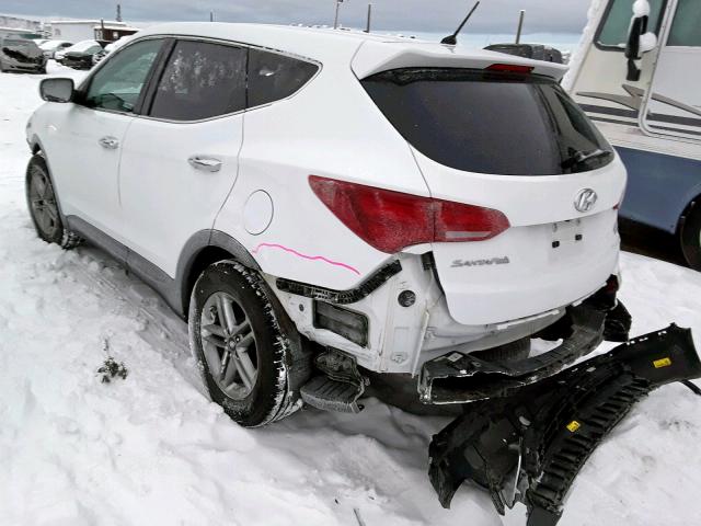 5NMZTDLB2JH095309 - 2018 HYUNDAI SANTA FE S WHITE photo 3