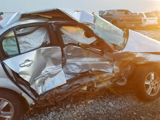 1G1ZT54885F192938 - 2005 CHEVROLET MALIBU LS ნაცრისფერი ფოტო 10