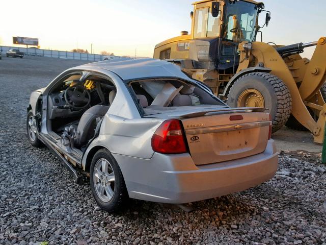 1G1ZT54885F192938 - 2005 CHEVROLET MALIBU LS ნაცრისფერი ფოტო 3