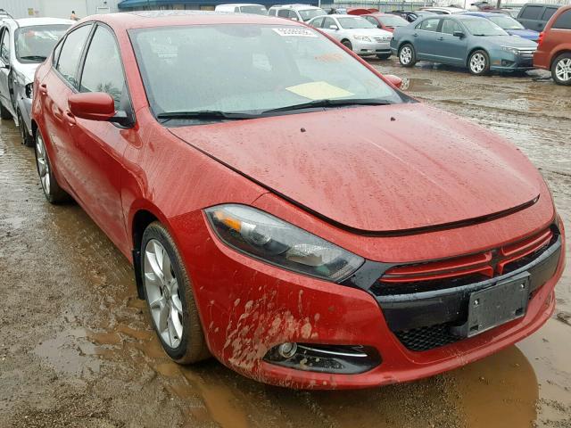 1C3CDFBH7DD648610 - 2013 DODGE DART SXT RED photo 1