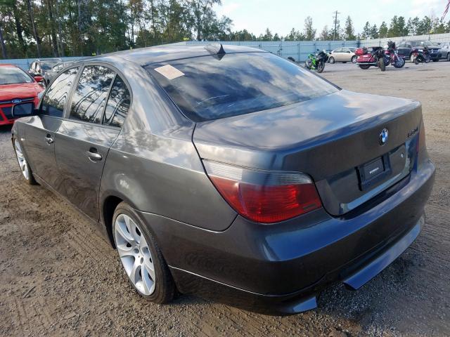 WBANB53557CP07914 - 2007 BMW 550 I GRAY photo 3