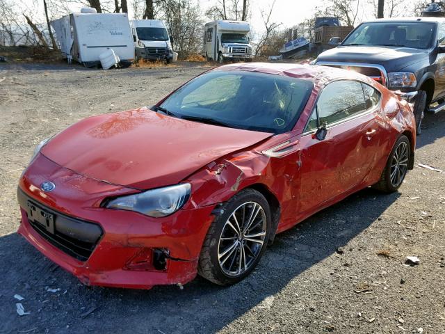 JF1ZCAC14G9604283 - 2016 SUBARU BRZ 2.0 LI RED photo 2