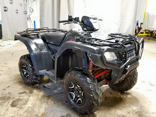 1HFTE4581G4101528 - 2016 HONDA TRX500 FM BLACK photo 1