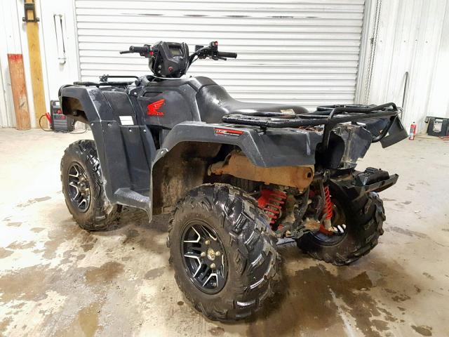 1HFTE4581G4101528 - 2016 HONDA TRX500 FM BLACK photo 3