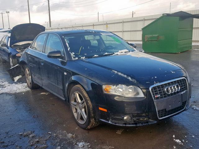 WAUDF78E48A043512 - 2008 AUDI A4 2.0T QU BLACK photo 1