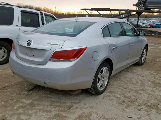 1G4GB5EGXAF267085 - 2010 BUICK LACROSSE C SILVER photo 4