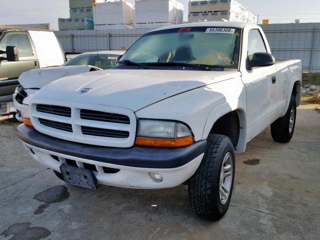 1D7GG36X53S260070 - 2003 DODGE DAKOTA SPO WHITE photo 2