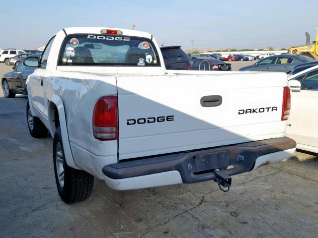 1D7GG36X53S260070 - 2003 DODGE DAKOTA SPO WHITE photo 3