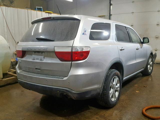 1D4RE2GG0BC616194 - 2011 DODGE DURANGO EX SILVER photo 4