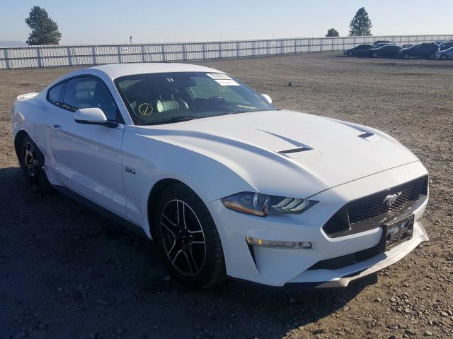 1FA6P8CFXK5150388 - 2019 FORD MUSTANG GT WHITE photo 1
