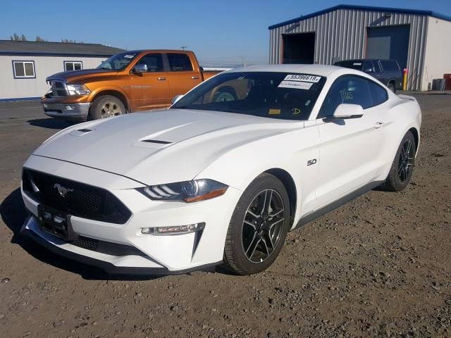 1FA6P8CFXK5150388 - 2019 FORD MUSTANG GT WHITE photo 2