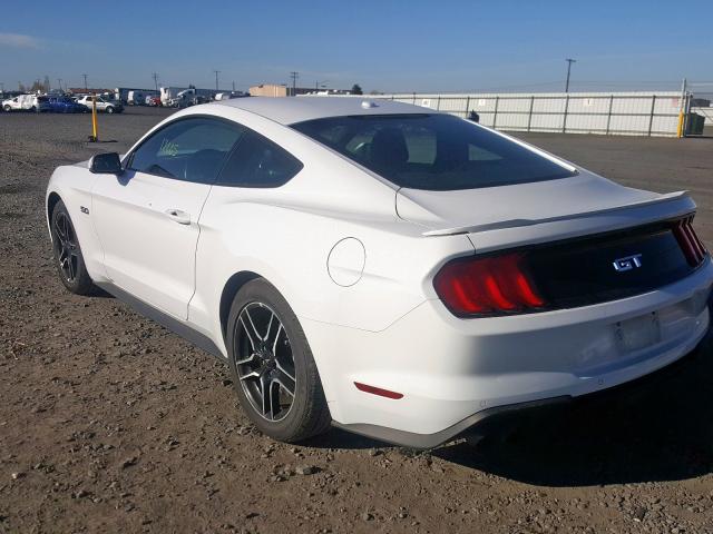 1FA6P8CFXK5150388 - 2019 FORD MUSTANG GT WHITE photo 3