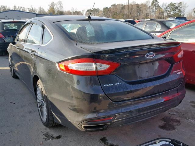 3FA6P0K94DR265629 - 2013 FORD FUSION TIT CHARCOAL photo 3