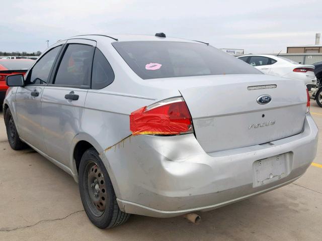 1FAHP34N78W212687 - 2008 FORD FOCUS S/SE GRAY photo 3