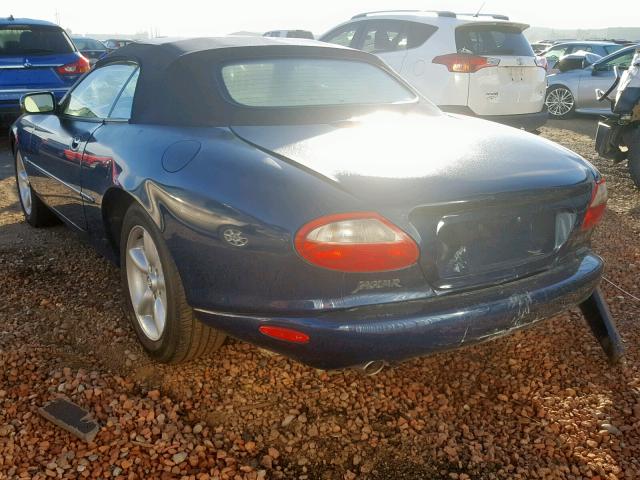 SAJGX2747VC017593 - 1997 JAGUAR XK8 BLUE photo 3