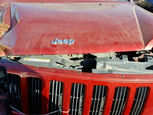1J8FT47WX7D196334 - 2007 JEEP COMPASS RED photo 7