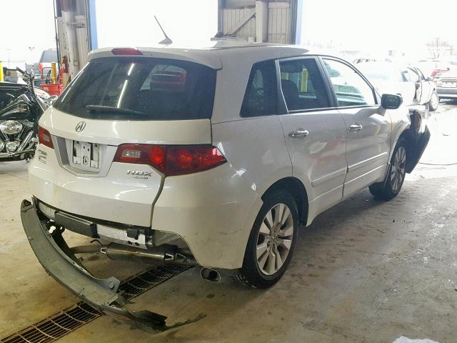 5J8TB2H22AA005142 - 2010 ACURA RDX WHITE photo 4