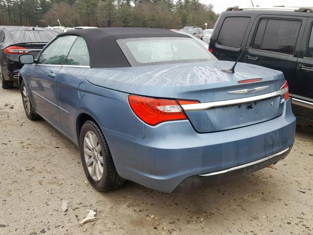 1C3BC2EB4BN589327 - 2011 CHRYSLER 200 TOURIN BLUE photo 3