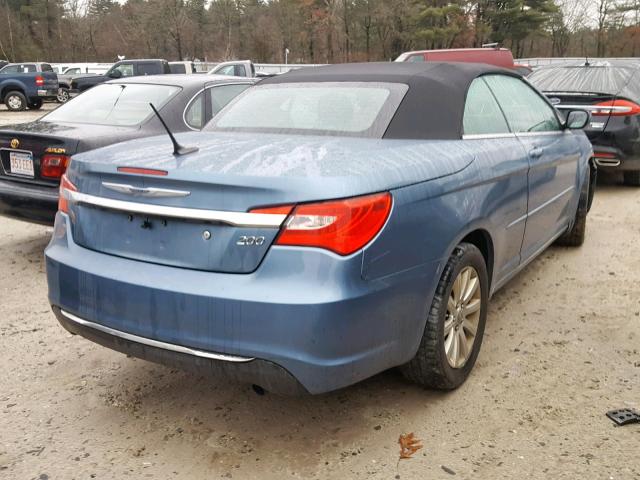 1C3BC2EB4BN589327 - 2011 CHRYSLER 200 TOURIN BLUE photo 4