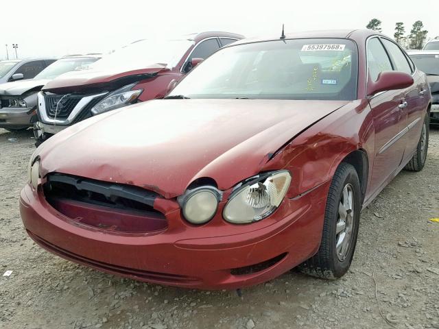 2G4WD562051270843 - 2005 BUICK LACROSSE C BURGUNDY photo 2