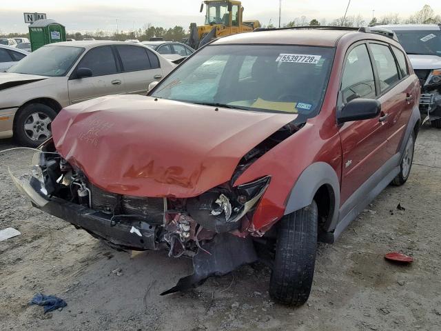 5Y2SL62834Z467579 - 2004 PONTIAC VIBE RED photo 2