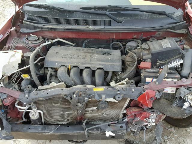 5Y2SL62834Z467579 - 2004 PONTIAC VIBE RED photo 7