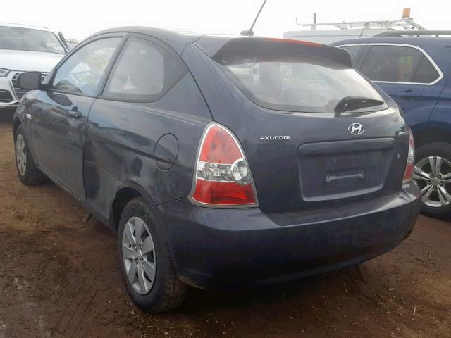 KMHCM3AC8BU192691 - 2011 HYUNDAI ACCENT GL GRAY photo 3