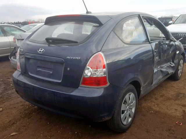 KMHCM3AC8BU192691 - 2011 HYUNDAI ACCENT GL GRAY photo 4