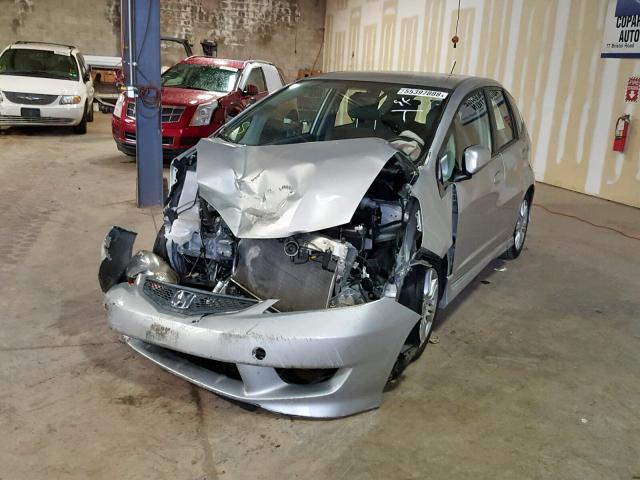 JHMGE8H54BC001375 - 2011 HONDA FIT SPORT SILVER photo 2