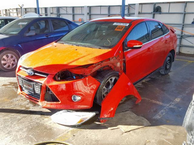 1FAHP3H22CL410426 - 2012 FORD FOCUS SEL RED photo 2