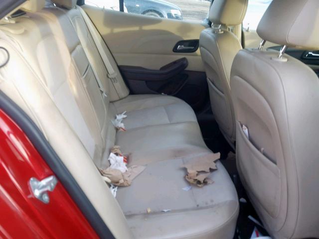 1G11D5RR8DF101323 - 2013 CHEVROLET MALIBU 1LT RED photo 6