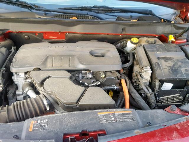 1G11D5RR8DF101323 - 2013 CHEVROLET MALIBU 1LT RED photo 7