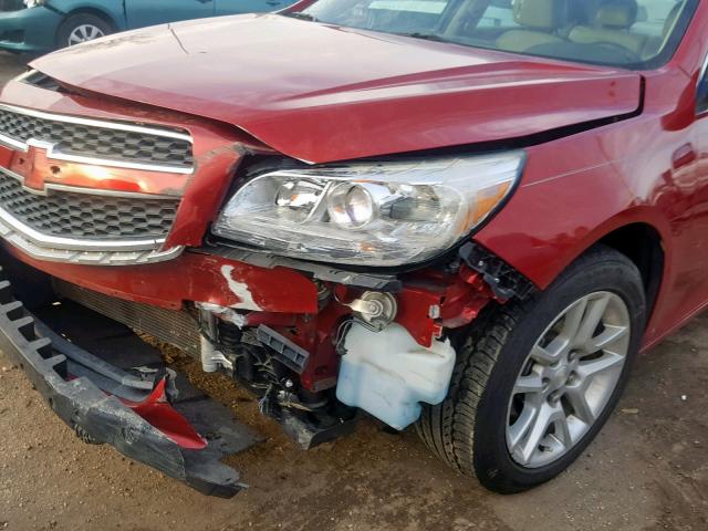 1G11D5RR8DF101323 - 2013 CHEVROLET MALIBU 1LT RED photo 9
