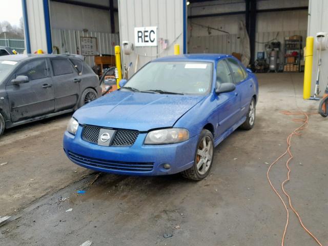 3N1AB51D46L494701 - 2006 NISSAN SENTRA SE- BLUE photo 2